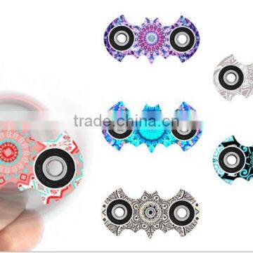 Decompression Hand Spinner Fingertips Camouflage Triangle Gyro Bats Gyro Mandala Series Finger Gyro photo-2