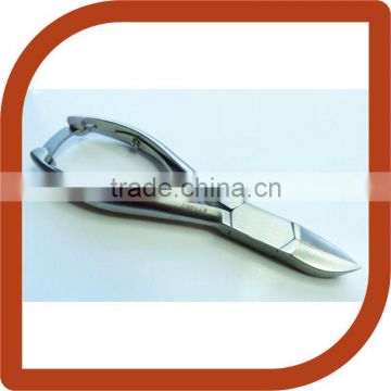 Curved Blade Nail Cutter Dual Tooth Spring, Stainless Steel, Chiropody