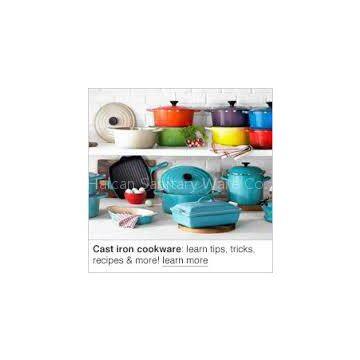 Customized Cookware Round Enamel Cast Iron Casseroles with Lid