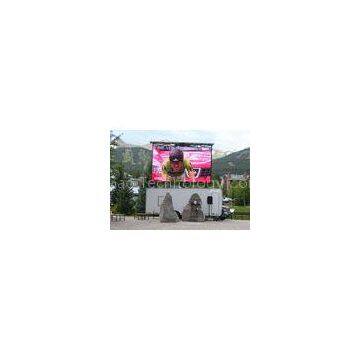 Ultra Thin electronic advertising boards p16 outdoor led display screen light absorbing mask