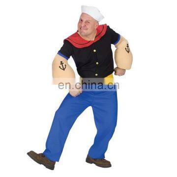 Mens popeye sailor humourous men adult costume party dress outfits AGM2574