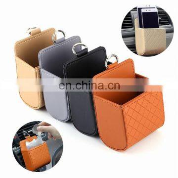 Car Seat PU Back Tidy Storage Coin Bag Case