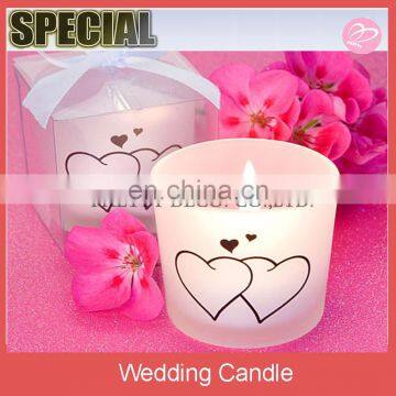 Heart Themed Candles Wedding Favors