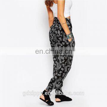 Wide Waistband Women Rayon Harem Pants Thailand photo-3