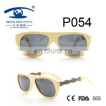 new style unsex style polarized lens bamboo sunglasses