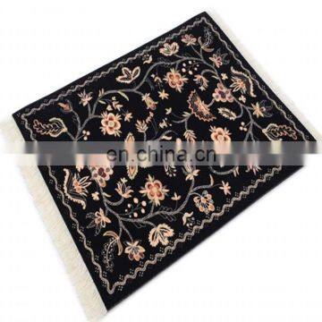 custom print rug cup coaster,Muslim oriental design velvet soft surface drink coasters for coffee