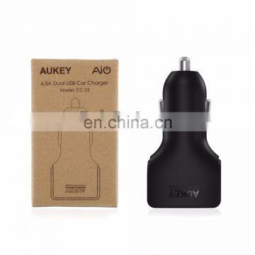 24W 4.8A Aukey Car Charger, Aukey Dual Port Car Charger for IPhone 6S photo-6