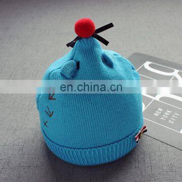 Cute New Fashion Baby Caps Woolen Trendy Cartoon Hats photo-5