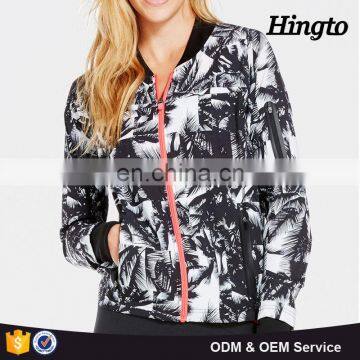 Plain pink color thick winter jacket women 2016 polyetser nylon waterproof