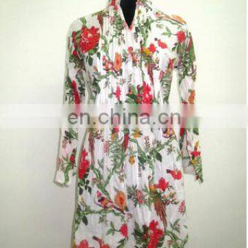 High Quality Cotton Designer Kurti Pintuck Indian Tunic / Ethnic Clothing / India & Pakistan Clothing photo-5