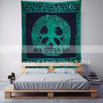 Indian Print Tapestry Green Color Celtic Tree Tapestry Queen Bedding Deco Wall Hanging Tapestry