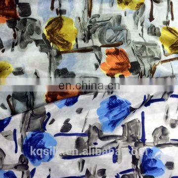 Screen Print 8mm Silk Habotai Fabric photo-3