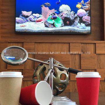 Disposable Paper Coffee Cups With Lids 12oz Double Walled Sturdy Stylish Design Paper Coffee Cup photo-4