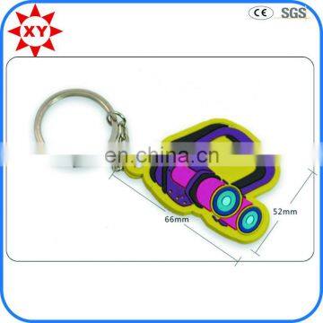 Wholesale Cheap Pvc Rubber Keychain With Flourescence Color photo-3