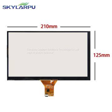 210mm*125mm Capacitive touch panel Glass External screen of touch screen 210mmx125mm Handwritten screen Free shipping