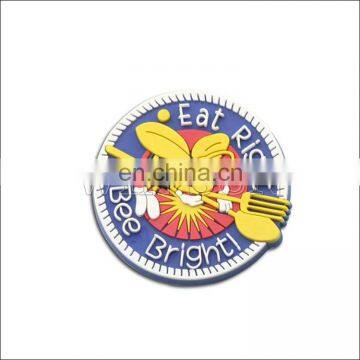 ronud shape cake shape 3d fridge magnet in soft pvc
