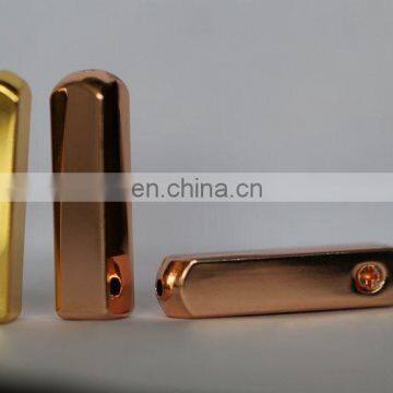 ShenZhen Supplier Factory Price Custom Yeezy 350 Square Metal Aglet Shoelace Rose Gold Aglet Replacment photo-2