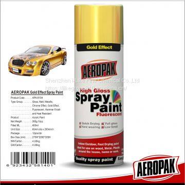 AEROPAK 400ML Gold Effect Acrylic Spray Paint