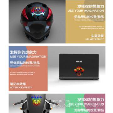 Spirit Beast Motorcycle Modified Body Helmets Colorful Reflective Sticker Very Attractive AL402 photo-4