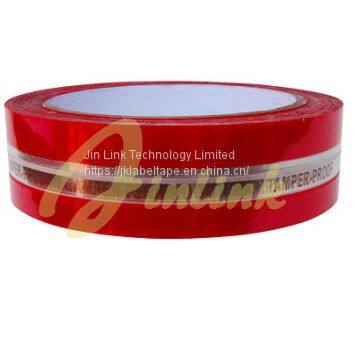 Tamper evident security tape for bags,Tamper Proof VOID Tape,Total Transfer Tape