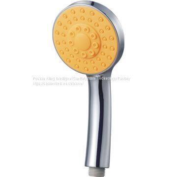 handheld shower head 1 spray blister packing orange chrome colour with hose and bracket