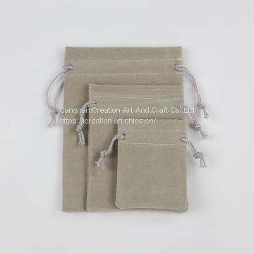 5 Colors Velvet Pouches Jewellery Gift Bags With Drawstrings 9*7cm photo-4