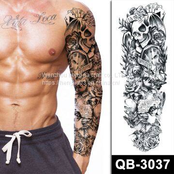 Realistic Cool Designs Long Lasting Waterproof Temporary Full Arm Tattoos For Men