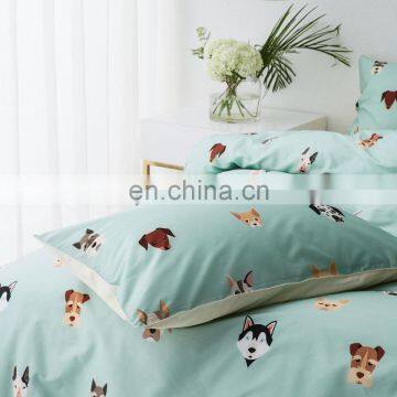 RAWHOUSE Design 4 Pcs Cotton 100 Kids Cartoon Dog Printing Bedding Set photo-4