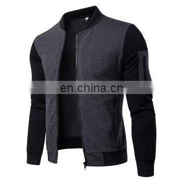 Custom Oversized Chevron Cardigan Knitted For Men Fashion Stand Collar Jacket photo-3