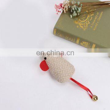 Manufacturers Direct Sale Linen Squeaky Pet Toys Cat Mouse With Bell photo-5