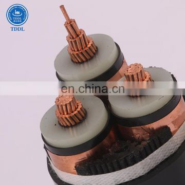 xlpe insulated 3 core aluminum copper power cable price