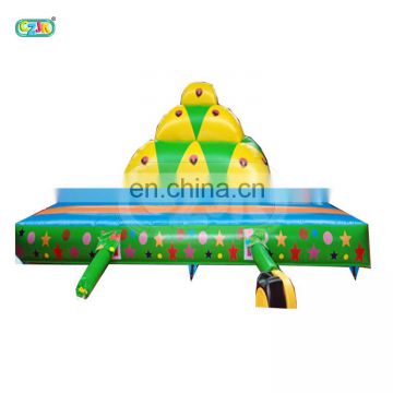 custom  pvc  challenge game tower combo rock inflatable climbing wall