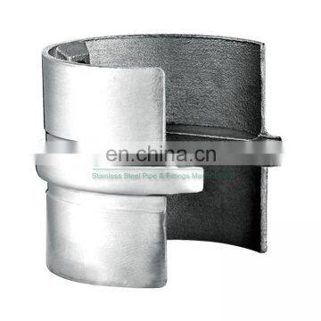 Stainless Steel Slot Pipe Joint 180 Degree Straight Tube Connector for Slotted Round Pipe Connector