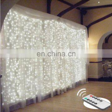 remote LED curtain fairy Lights string Christmas led patio party wedding window decor outdoor string Lights for new year