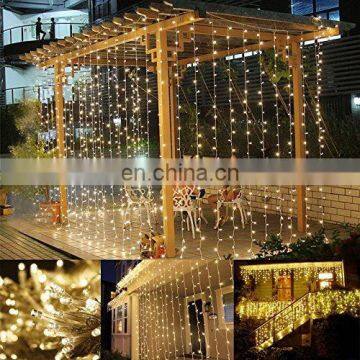 3m 300 LED Window Curtain Light String for Home Wedding Christmas Holiday photo-7