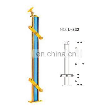 China Inox 304 316 Stainless Steel PVC Wood Staircase Handrail Balustrade,stairs Railing Posts photo-3