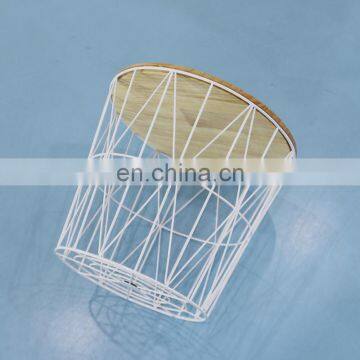 Popular Small Side Table With White Color Iron photo-4