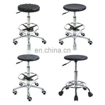 Office Furniture PU Leather Height Adjustable Stainless Steel Swivel LaboratoryStool photo-6