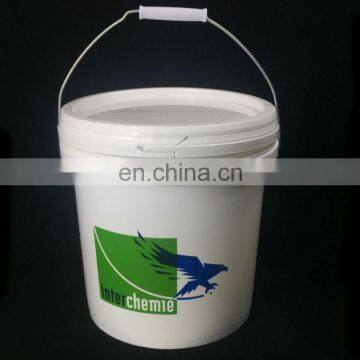 Custom Printed Round 5l Plastic Bucket With Plastic Lid