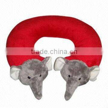 cute elephant shape soft plush neck pillow