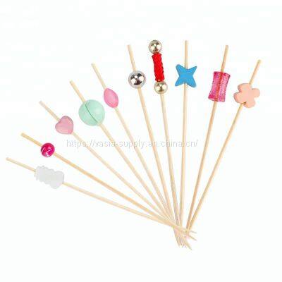 12cm Party Cocktail colorful Beads Skewers picks with different kinds China supplier