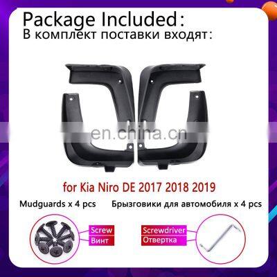 4PCS for KIA Niro DE 2017 2018 2019 Auto Front Rear Mudguards Mudflaps Fender Mud Flap Splash Mud Guards Car Wheel Accessories photo-3