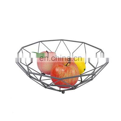 High Quality Metal fruit basket Simple Geometry Fruit Tray Modern Fruit Holder