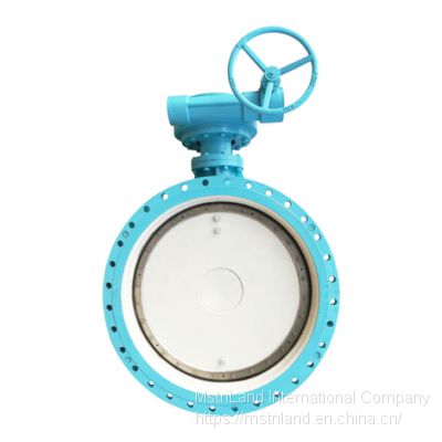 Mstnland WORM GEAR FLANGED DOUBLE-ECCENTRIC SOFT-SEALING BUTTERFLY VALVE