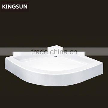 Modern Design Freestanding Sector Acrylic Indoor Bathroom Shower Tray