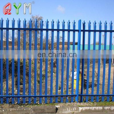 QYM High Quality Powder Coated Steel Palisade Fence