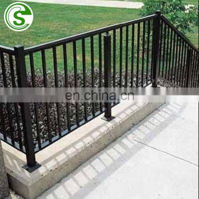 Balcony used safty iron stair handrail zinc steel guard rail