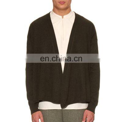 Men Cashmere Open Front Cardigan Hot Selling