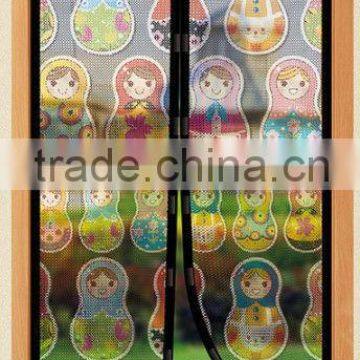 MAGNET MESH SCREEN DOOR with printing