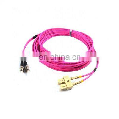 SC ST Duplex OM4 Multi Mode 50/125 62.5/125 2.0mm 3.0mm Fiber Optic Patch cord Jumper de fibra otica